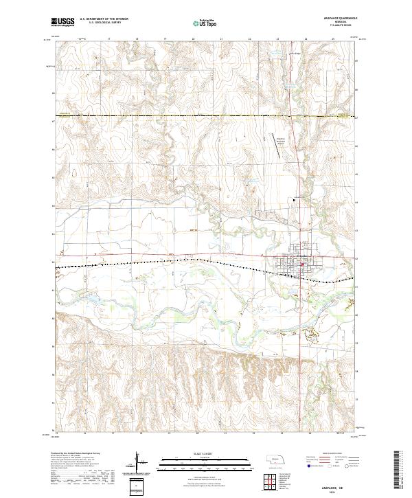 USGS Topographic Map – Arapahoe