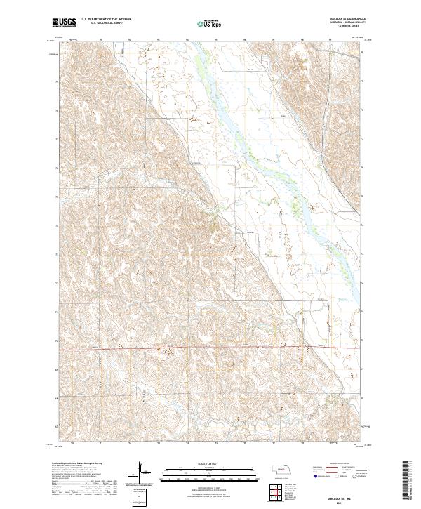 USGS Topographic Map – Arcadia SE