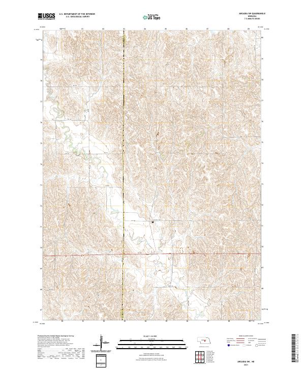 USGS Topographic Map – Arcadia SW