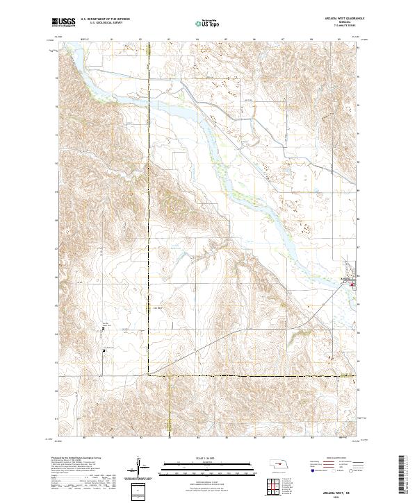 USGS Topographic Map – Arcadia West