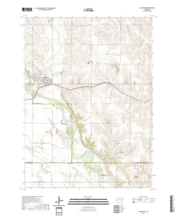 USGS Topographic Map – Arlington