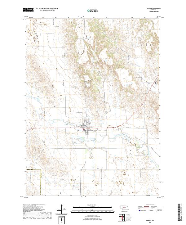 USGS Topographic Map – Arnold