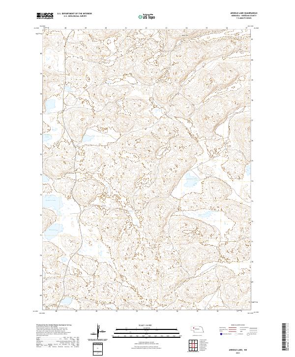 USGS Topographic Map – Arnold Lake