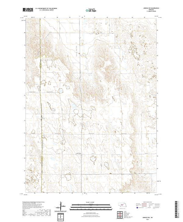 USGS Topographic Map – Arnold SW