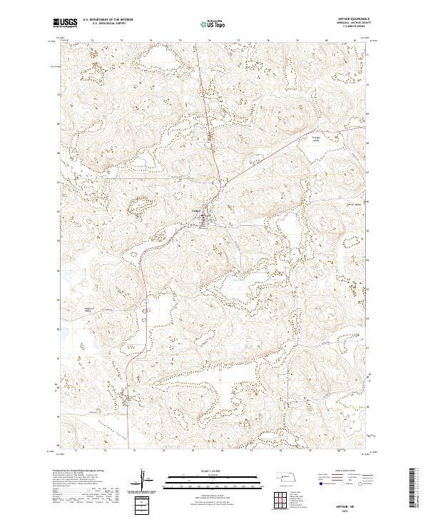 USGS Topographic Map – Arthur
