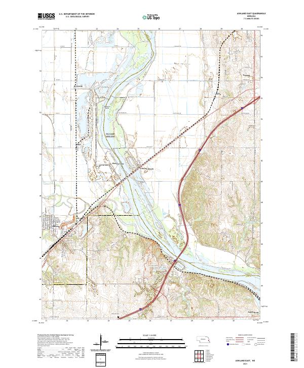 USGS Topographic Map – Ashland East