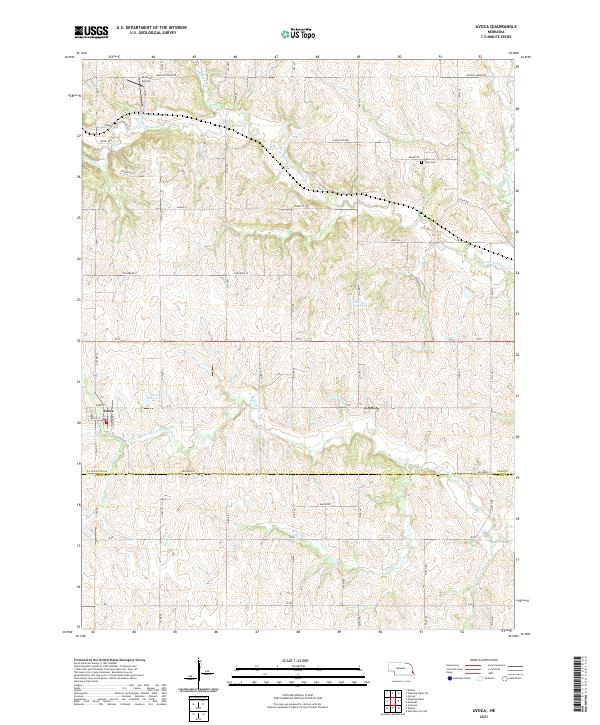 USGS Topographic Map – Avoca