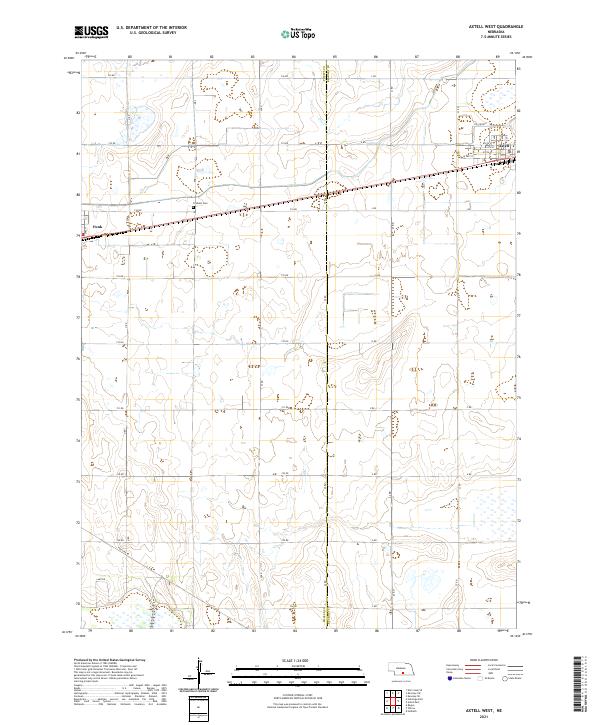 USGS Topographic Map – Axtell West