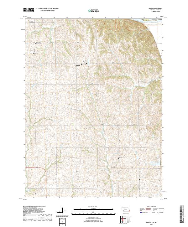 USGS Topographic Map – Barada