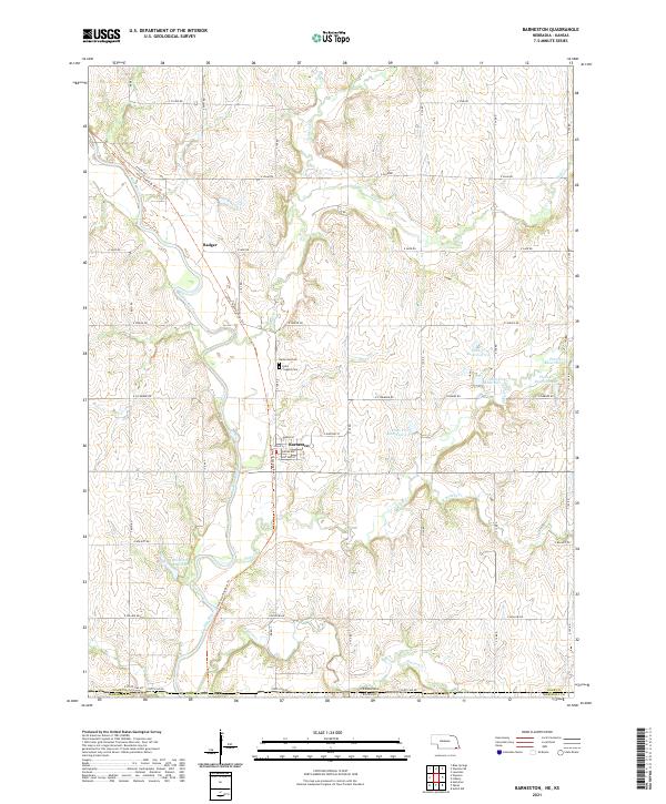 USGS Topographic Map – Barneston