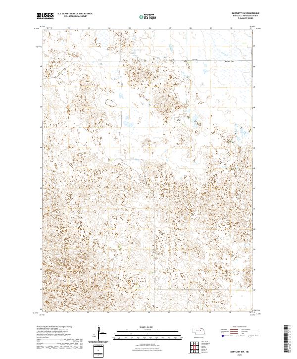 USGS Topographic Map – Bartlett NW