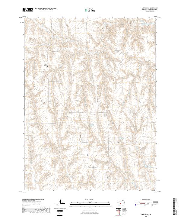 USGS Topographic Map – Bartley NW