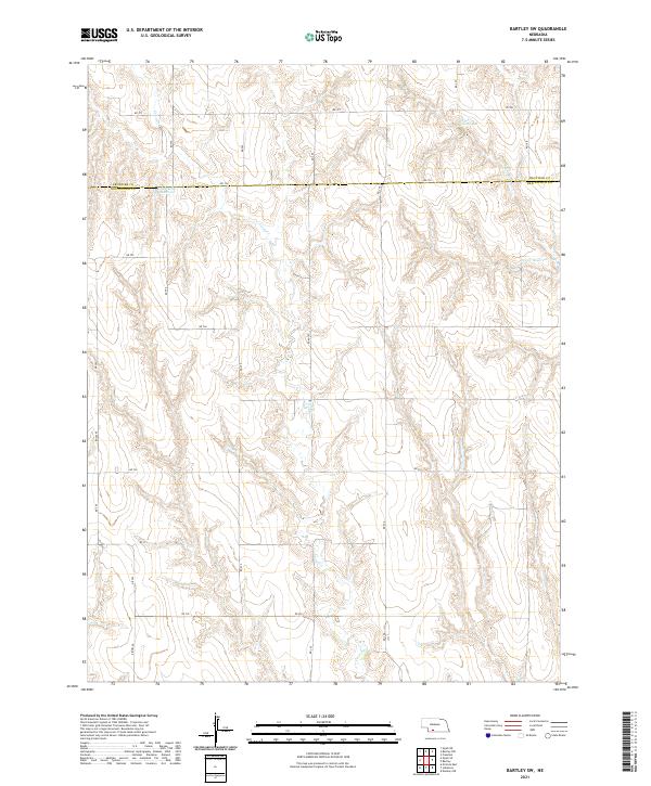 USGS Topographic Map – Bartley SW