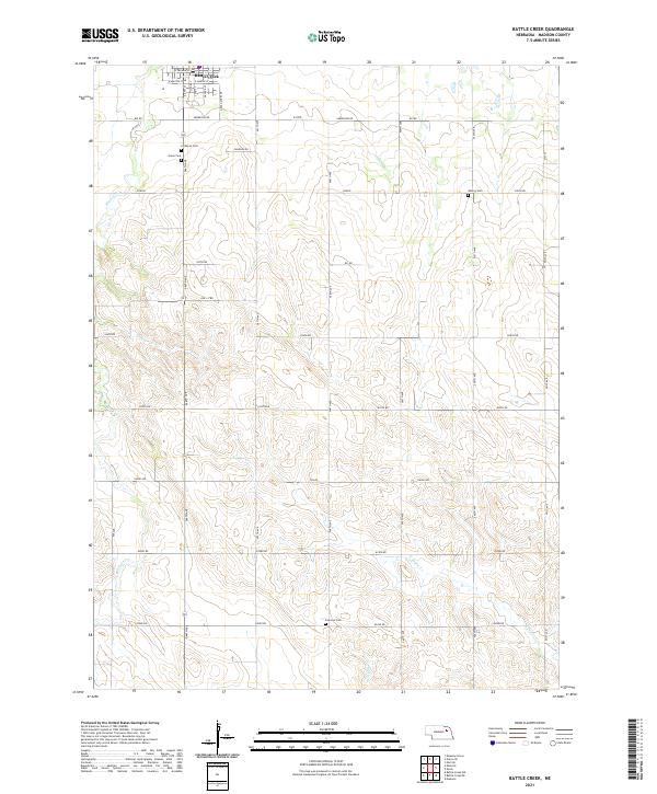 USGS Topographic Map – Battle Creek