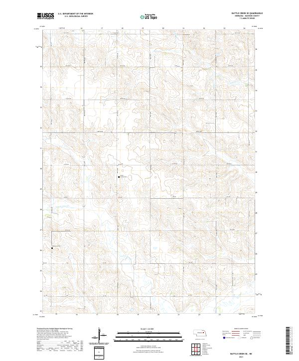 USGS Topographic Map – Battle Creek SE