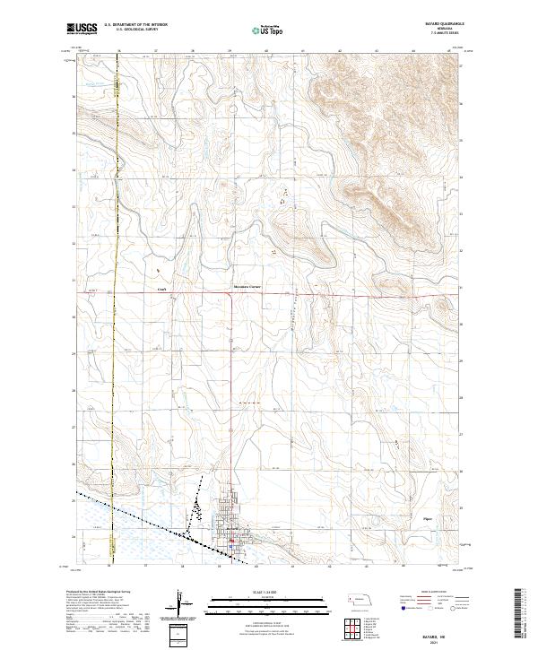 USGS Topographic Map – Bayard