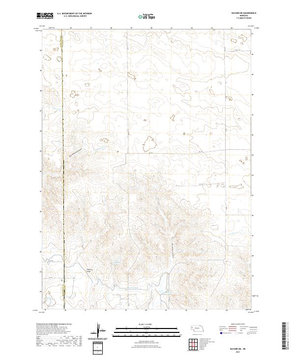 USGS Topographic Map – Bayard NE