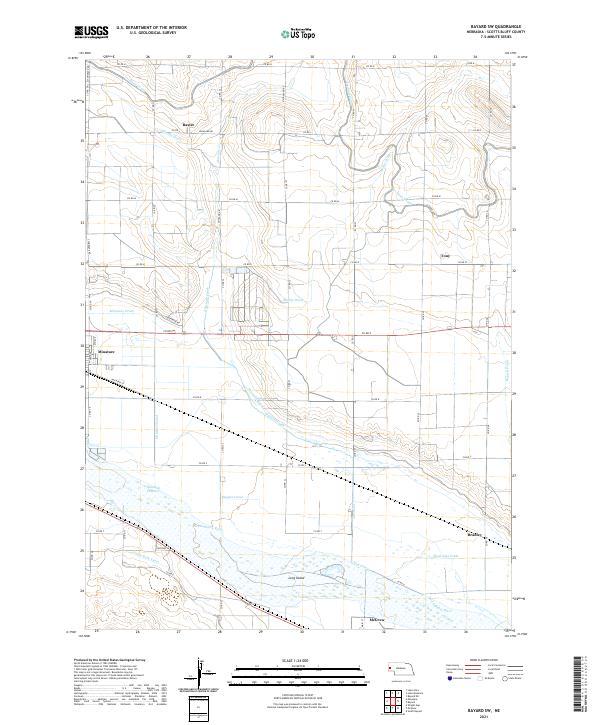 USGS Topographic Map – Bayard SW
