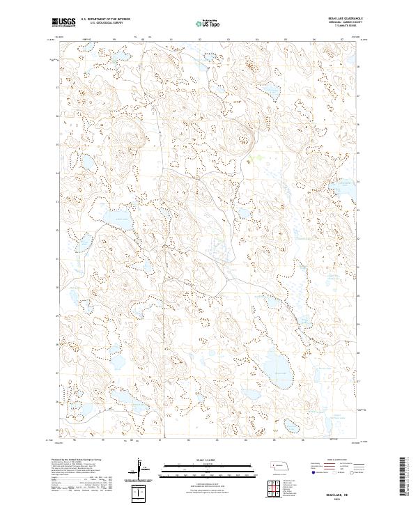 USGS Topographic Map – Bean Lake