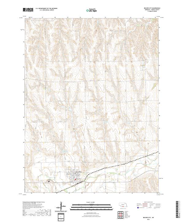 USGS Topographic Map – Beaver City