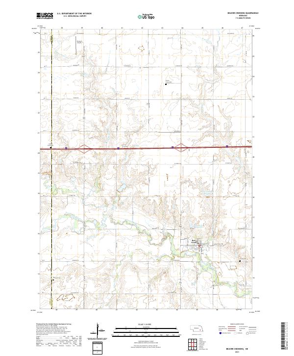 USGS Topographic Map – Beaver Crossing