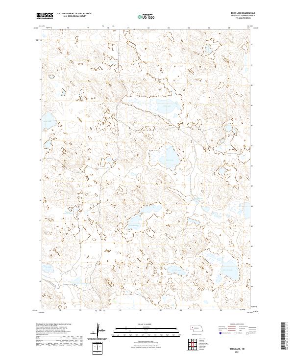 USGS Topographic Map – Beck Lake