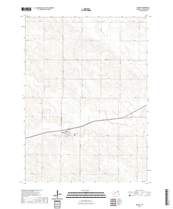 USGS Topographic Map – Belden