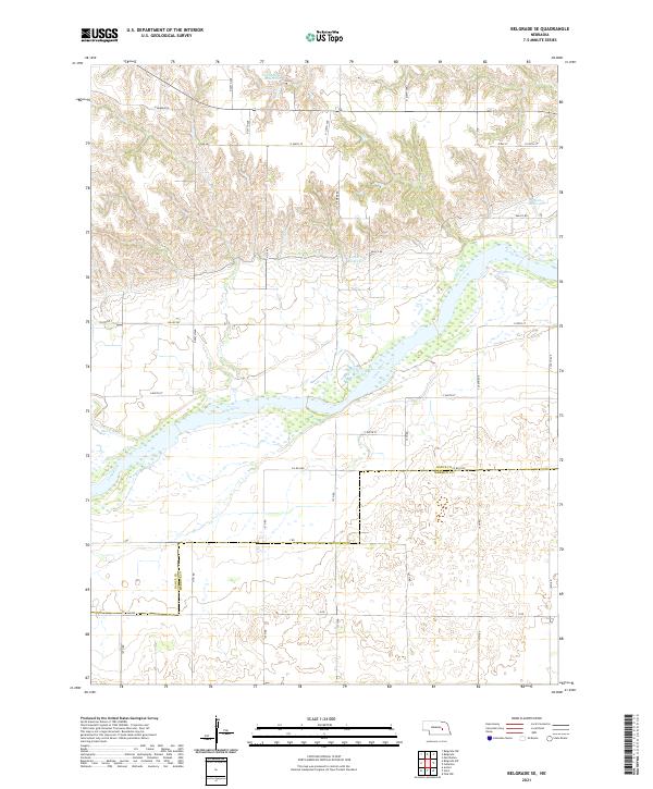USGS Topographic Map – Belgrade SE