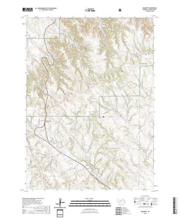 USGS Topographic Map – Belmont