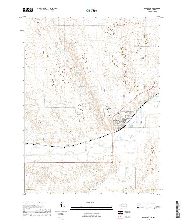 USGS Topographic Map – Benkelman