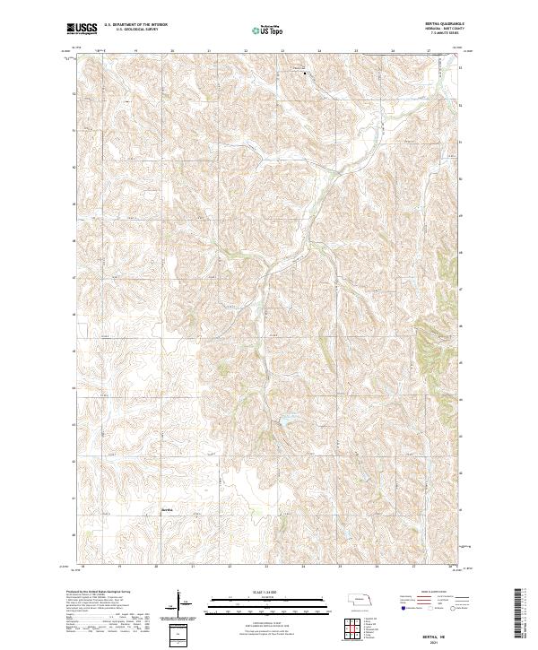 USGS Topographic Map – Bertha
