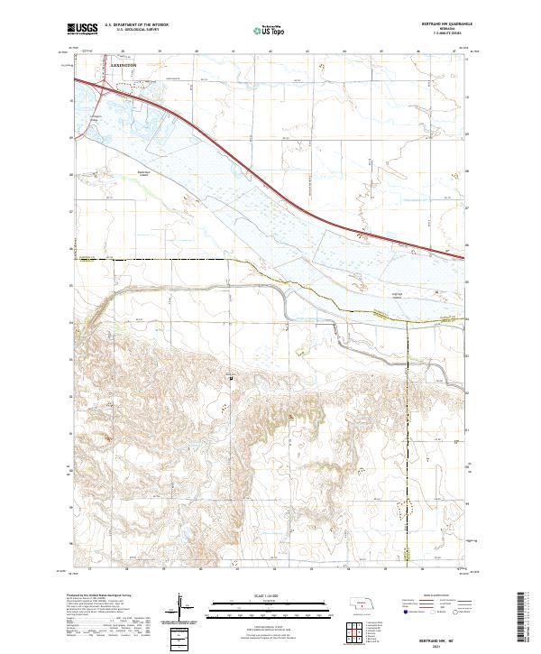 USGS Topographic Map – Bertrand NW