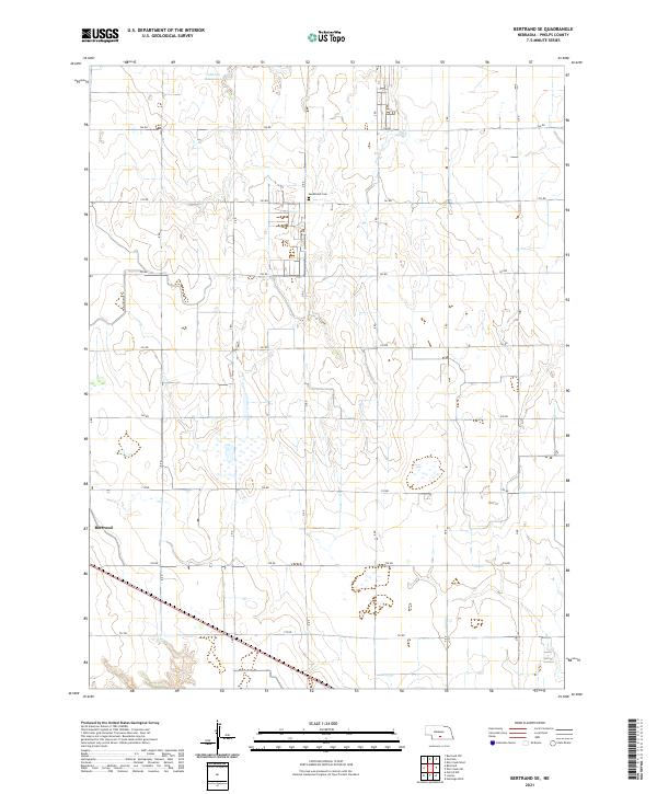 USGS Topographic Map – Bertrand SE