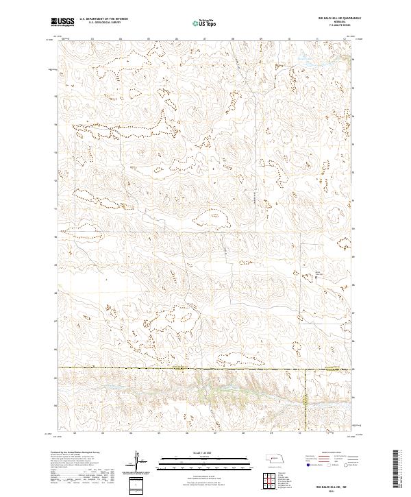 USGS Topographic Map – Big Bald Hill NE