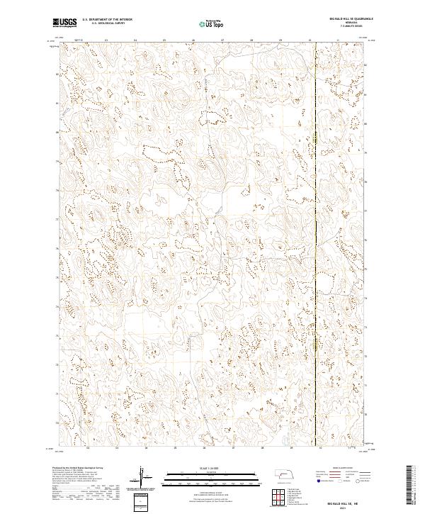 2021 Map of Big Bald Hill SE, 2021 Print