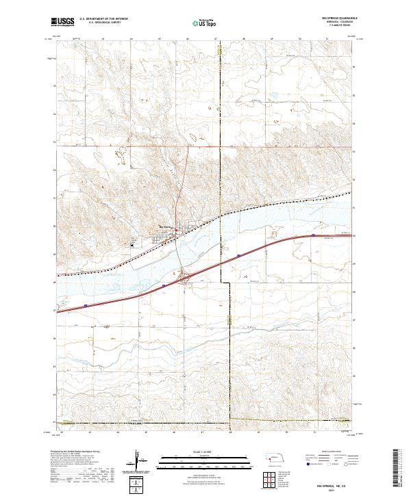 USGS Topographic Map – Big Springs