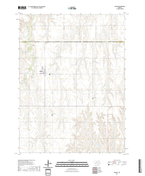 USGS Topographic Map – Bladen