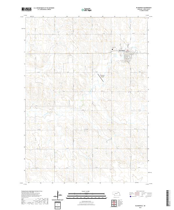 USGS Topographic Map – Bloomfield