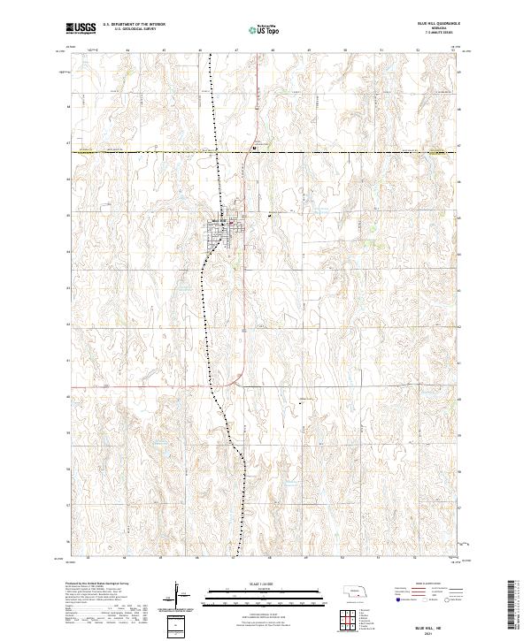 USGS Topographic Map – Blue Hill