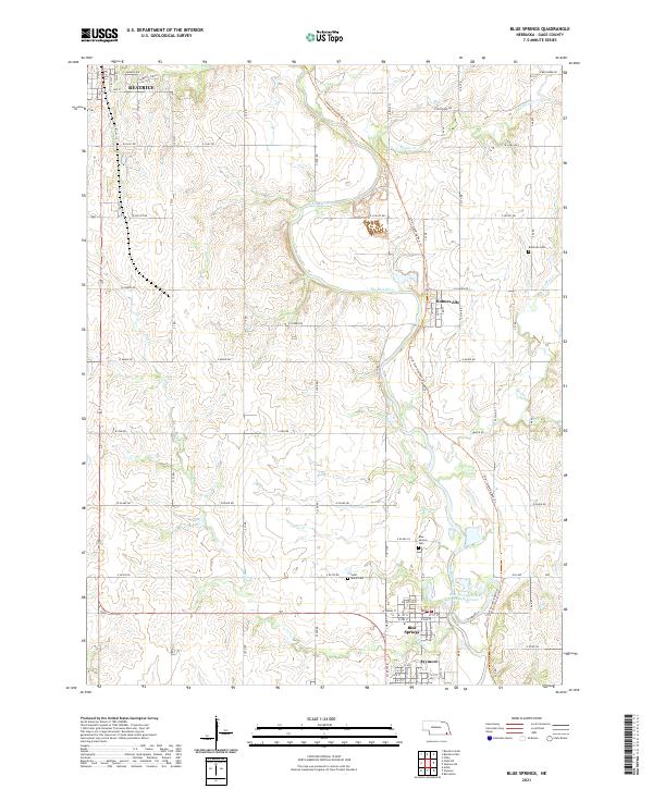 USGS Topographic Map – Blue Springs