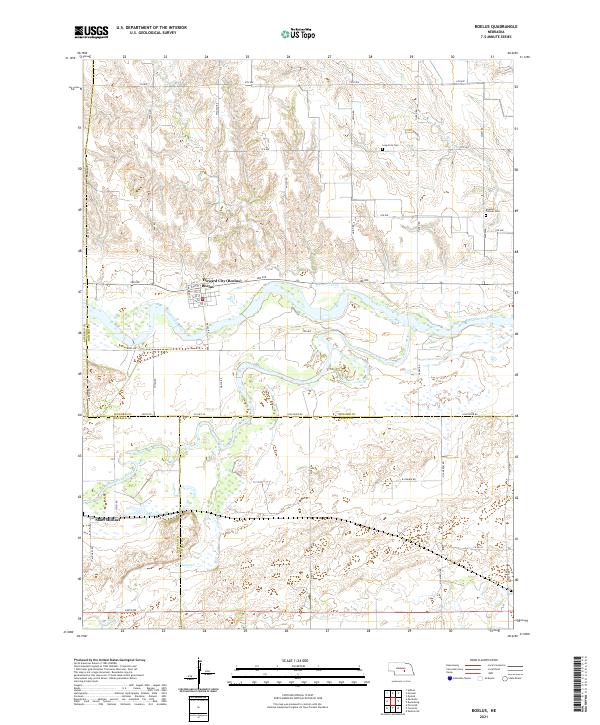 USGS Topographic Map – Boelus