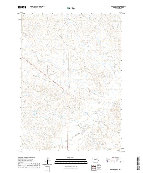USGS Topographic Map – Bohemian Creek