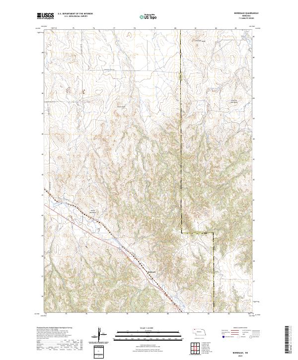 USGS Topographic Map – Bordeaux