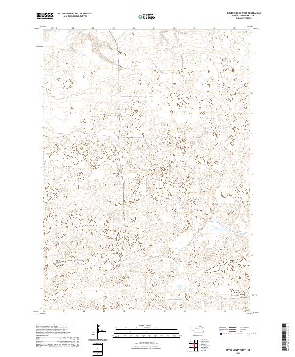 2021 Map of Bovee Valley West, 2021 Print