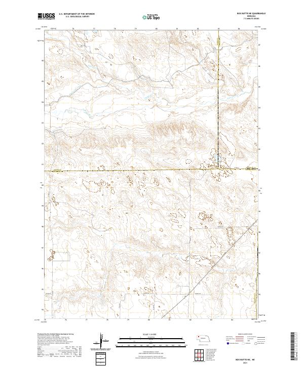 USGS Topographic Map – Box Butte NE