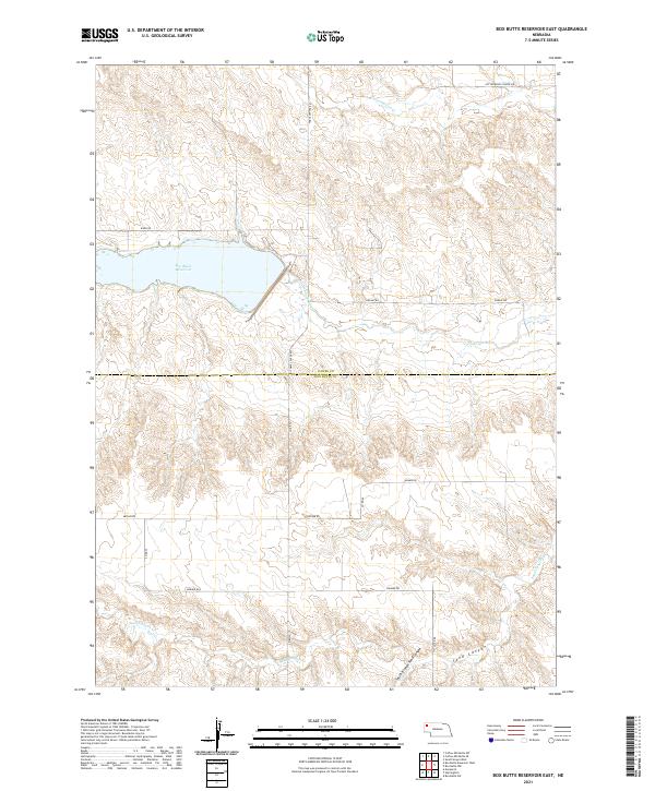 USGS Topographic Map – Box Butte Reservoir East