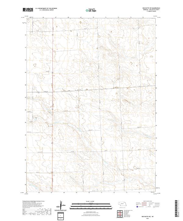 USGS Topographic Map – Box Butte SW