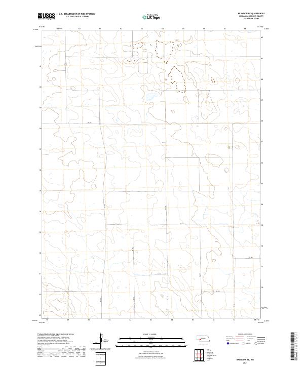 USGS Topographic Map – Brandon NE