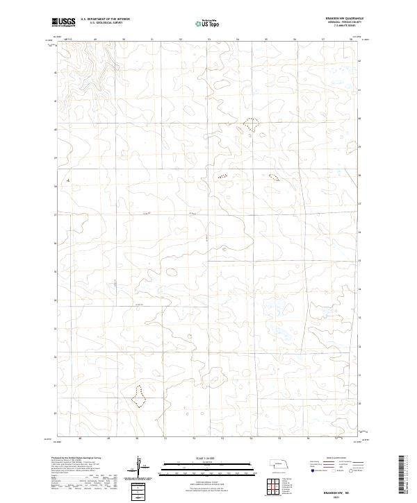 2021 Map of Brandon NW, 2021 Print