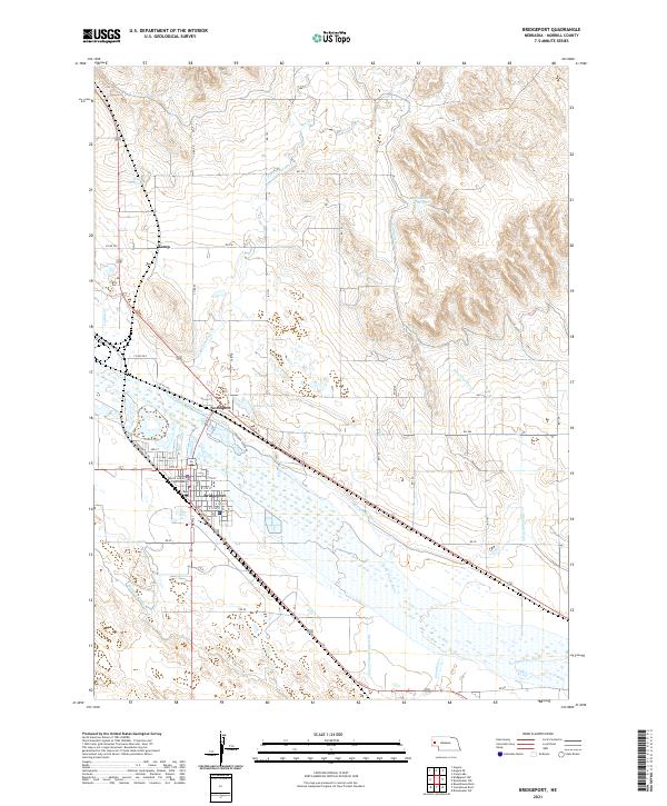 USGS Topographic Map – Bridgeport